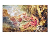 Aurora Abducting Cephalus, 1636 Fine Art Print