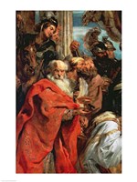 Adoration of the Magi - red garment Fine Art Print