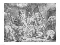 Daniel in the lions' den Fine Art Print
