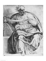 The Prophet Joel, after Michangelo Buonarroti Fine Art Print
