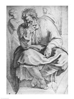 The Prophet Jeremiah, after Michangelo Buonarroti Fine Art Print