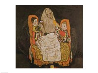 Mother with Two Children Fine Art Print