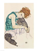 Seated Woman with Bent Knee, 1917 Fine Art Print