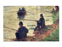 Anglers, Study for 'La Grande Jatte', 1883 by Georges Seurat, 1883 - various sizes, FulcrumGallery.com brand