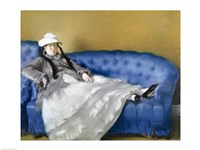 Madame Manet on a Blue Sofa, 1874 Fine Art Print