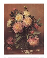 Pink and White Peonies by Albert Williams - 13" x 16"