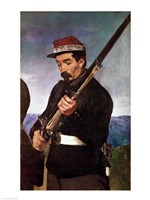 Non Commissoned Officer holding his Rifle Fine Art Print