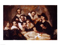 The Anatomy Lesson, after Rembrandt, c.1856 Fine Art Print