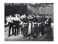 The Execution of Maximilian, 1868 Fine Art Print