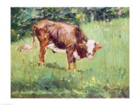 Young Bull in a Meadow, 1881 Fine Art Print
