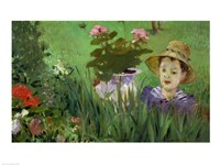 Child in the Flowers Fine Art Print