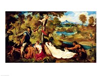 Jupiter and Antiope, 1856 Fine Art Print