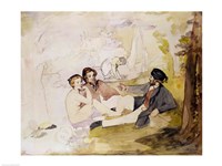 Study for 'Dejeuner sur L'Herbe Fine Art Print