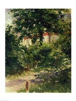 A Corner of the Garden in Rueil, 1882 Fine Art Print