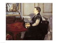 Madame Manet at the Piano, 1868 Fine Art Print
