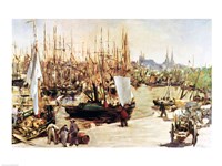 The Port of Bordeaux, 1871 Fine Art Print