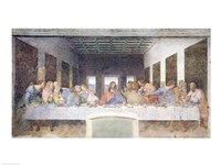 The Last Supper, 1495-97 (post restoration) Framed Print