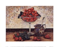 Strawberries and Cream by Richard Henson - 10" x 8"