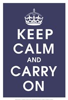Keep Calm (navy) - 13" x 19"