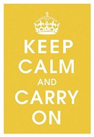 Keep Calm (mustard) Fine Art Print