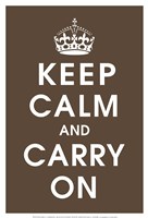 Keep Calm (chocolate) Fine Art Print
