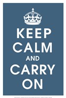 Keep Calm (peacock) Fine Art Print