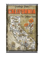 Greetings from California Fine Art Print