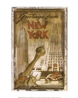 Greetings from New York Fine Art Print