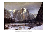 Cathedral Rock Yosemite by Albert Bierstadt - 19" x 13"