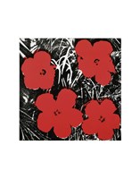 Flowers (Red), 1964 by Andy Warhol, 1964 - 11" x 14"