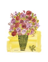 (Stamped) Basket of Flowers, 1958 Fine Art Print