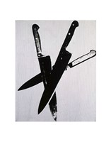 Knives, c.1981-82 (three black) Fine Art Print