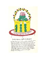 Wild Raspberries by Andy Warhol and Suzie Frankfurt, 1959  (yellow and green) Fine Art Print