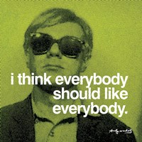 I think everybody should like everybody Fine Art Print