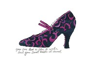 A la Recherche du Shoe Perdu, 1955 (blue & pink shoe) Fine Art Print