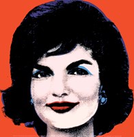 Jackie, 1964 (on red) Fine Art Print