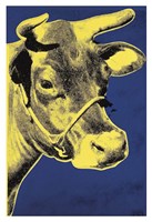 Cow, 1971 (blue & yellow) Fine Art Print