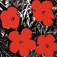 Flowers (Red), 1964 by Andy Warhol, 1964 - 12" x 12"