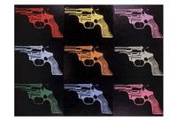 Gun, c. 1982 (many/rainbow) Fine Art Print