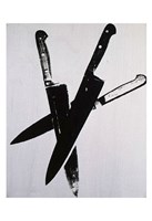 Knives, c.1981-82 (three black) Fine Art Print