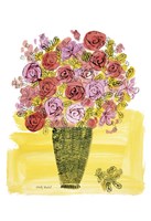 (Stamped) Basket of Flowers, 1958 Fine Art Print