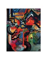 Colored composition (Hommage a` Sebastin Johann Bach) Fine Art Print