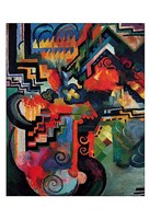 Colored composition (Hommage a` Sebastin Johann Bach) Fine Art Print