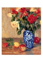 Roses in a Mexican Vase Fine Art Print