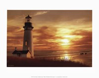 Lighthouse at Sunset Fine Art Print