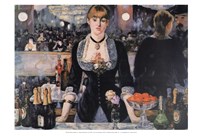 A Bar at the Folies-Bergere by Edouard Manet - 19" x 13"