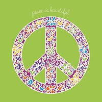 Peace is Beautiful Framed Print