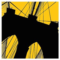 Brooklyn Bridge (yellow) Fine Art Print