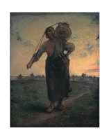 The Norman Milkmaid in Gréville, 1874 Fine Art Print