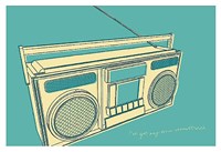 Lunastrella Boombox Fine Art Print